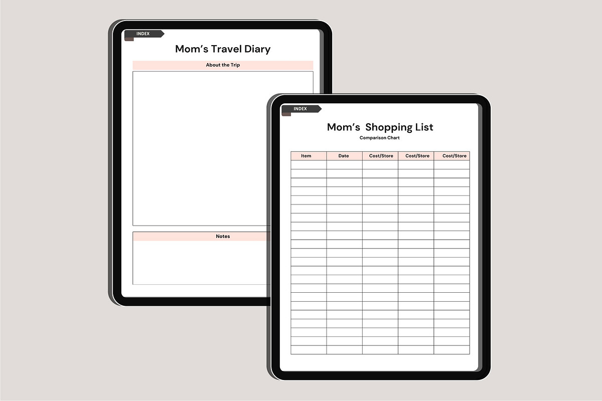 Digital 2025 Mom’s Planner Canva, a Stationery Template by Designmela01 (Photo 7 of 8)