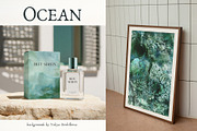 Ocean watercolor textures background, a Texture Graphic by Yuliya Derbisheva (Thumbnail 3 of 12)