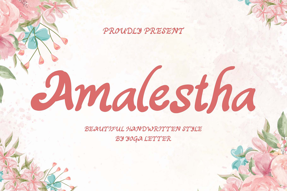 Amalestha, a Handwritten Font by Yoga Letter (Photo 1 of 5)