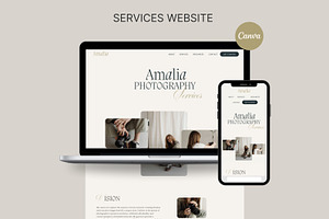 AMALIA Canva Landing Page