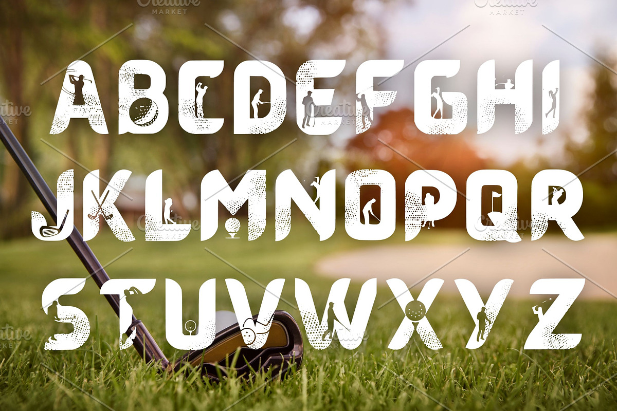 The Best Pro Golf Font, SVG cut file, a Font by Tattoo Worker Studio (Photo 3 of 4)