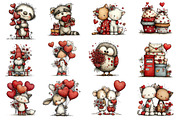 Whimsical Valentine's Day Clipart, an Illustration by Dream Creation (Thumbnail 5 of 8)
