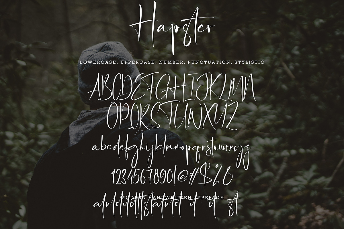 Hapster, a Script Font by pineungtype (Photo 8 of 8)
