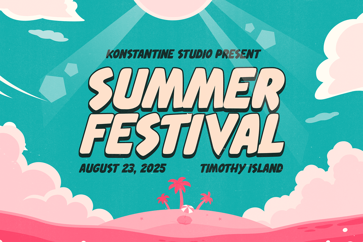 Ageska - Tropical Bold Fonts, a Sans Serif Font by Konstantine Studio (Photo 2 of 8)