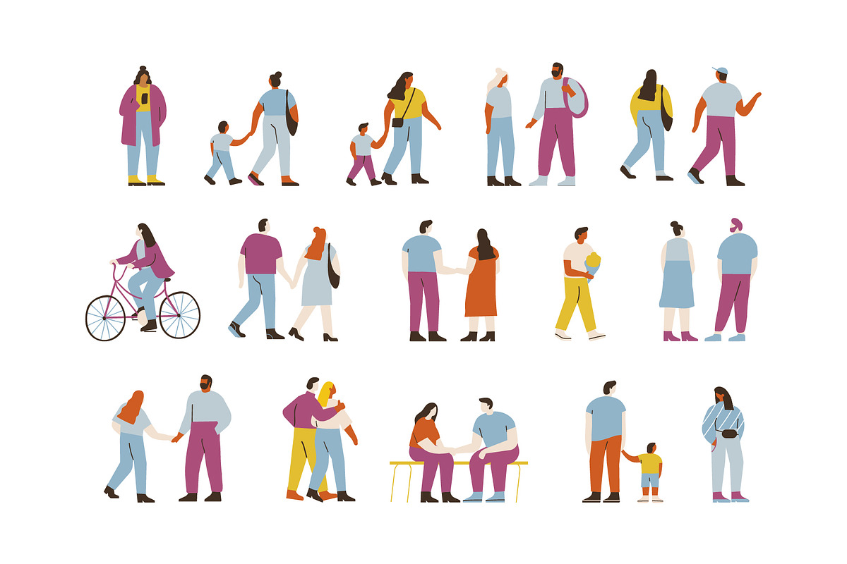 Vector Crowd People bundle, a Person Illustration by Vector_Art (Photo 7 of 11)
