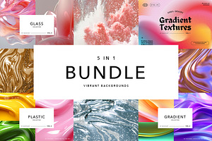 5 In 1 Vivid Backgrounds Bundle