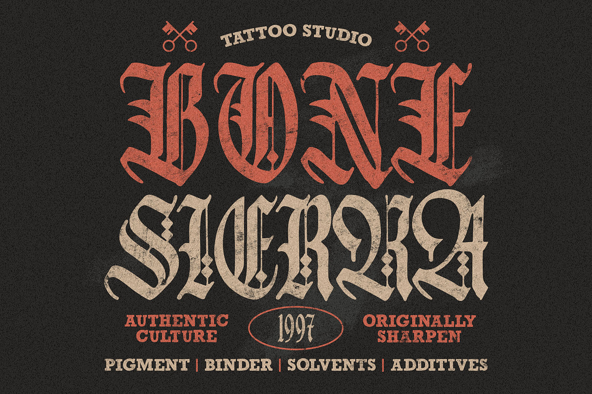 Master Rough Blackletter Typeface, a Blackletter Font by alit design (Photo 2 of 17)