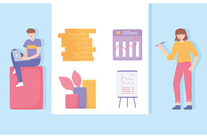 economic strategy people, a Finance Illustration by studiogstock