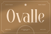 Ovalle – Elegant Display Serif Font, a Serif Font by kangfont Studio (Thumbnail 1 of 12)