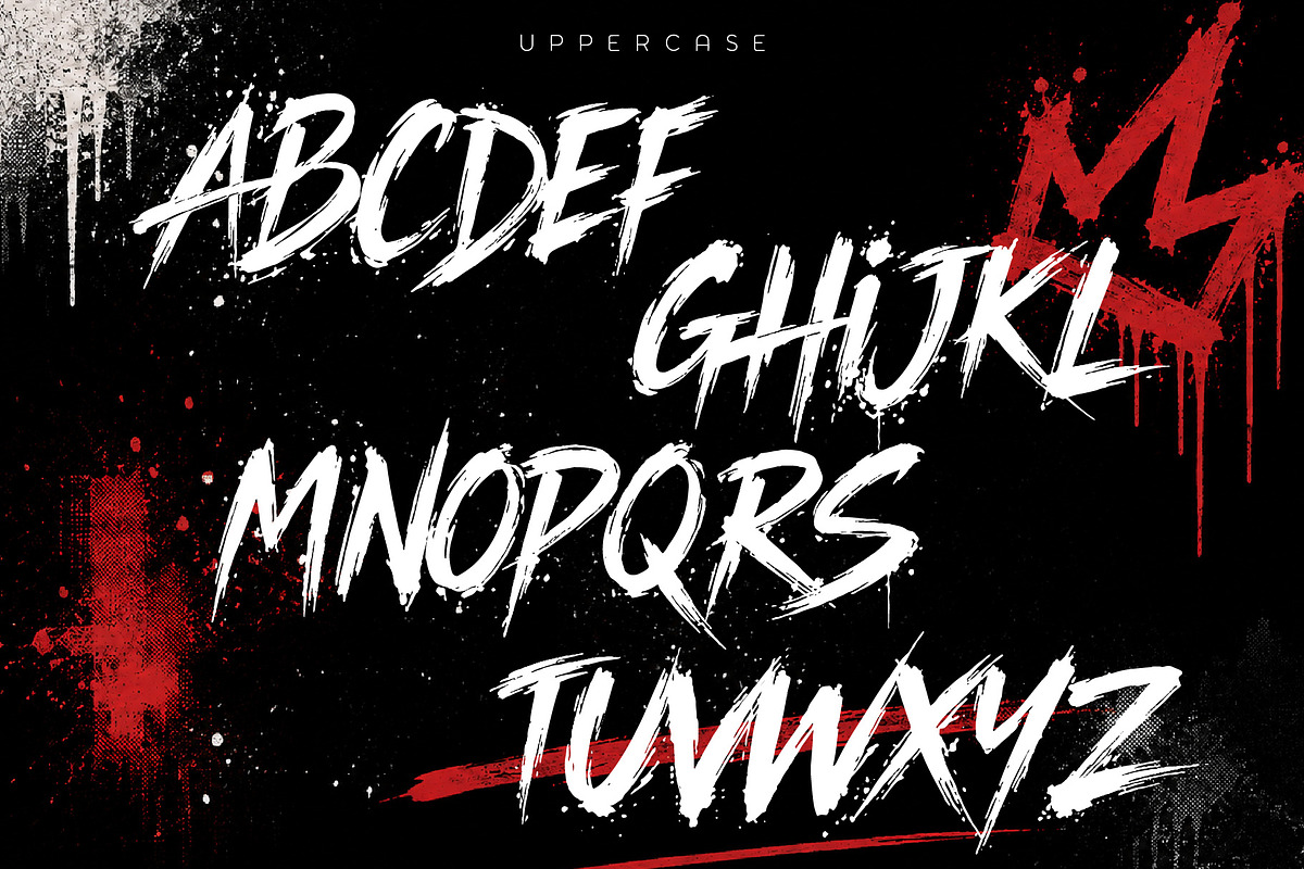 RawBlade - Grunge Display Typeface, a Handwritten Font by HypeWorksCo (Photo 9 of 10)