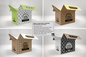 Small Box Carrier Packaging Mockup