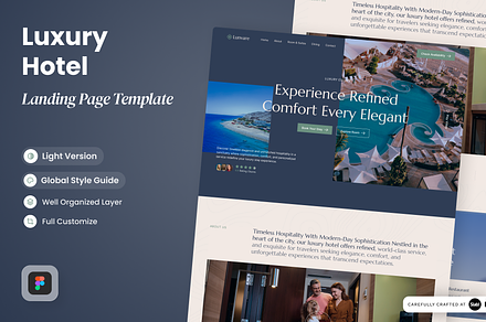 Lunvare - Luxury Hotel Landing Page