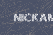 NICKAM Scribble Font, a Font by Nickhard (Thumbnail 1 of 6)