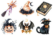 Peach Colored Halloween Clipart, a Seasonal Illustration by CitraGraphics (Thumbnail 3 of 6)