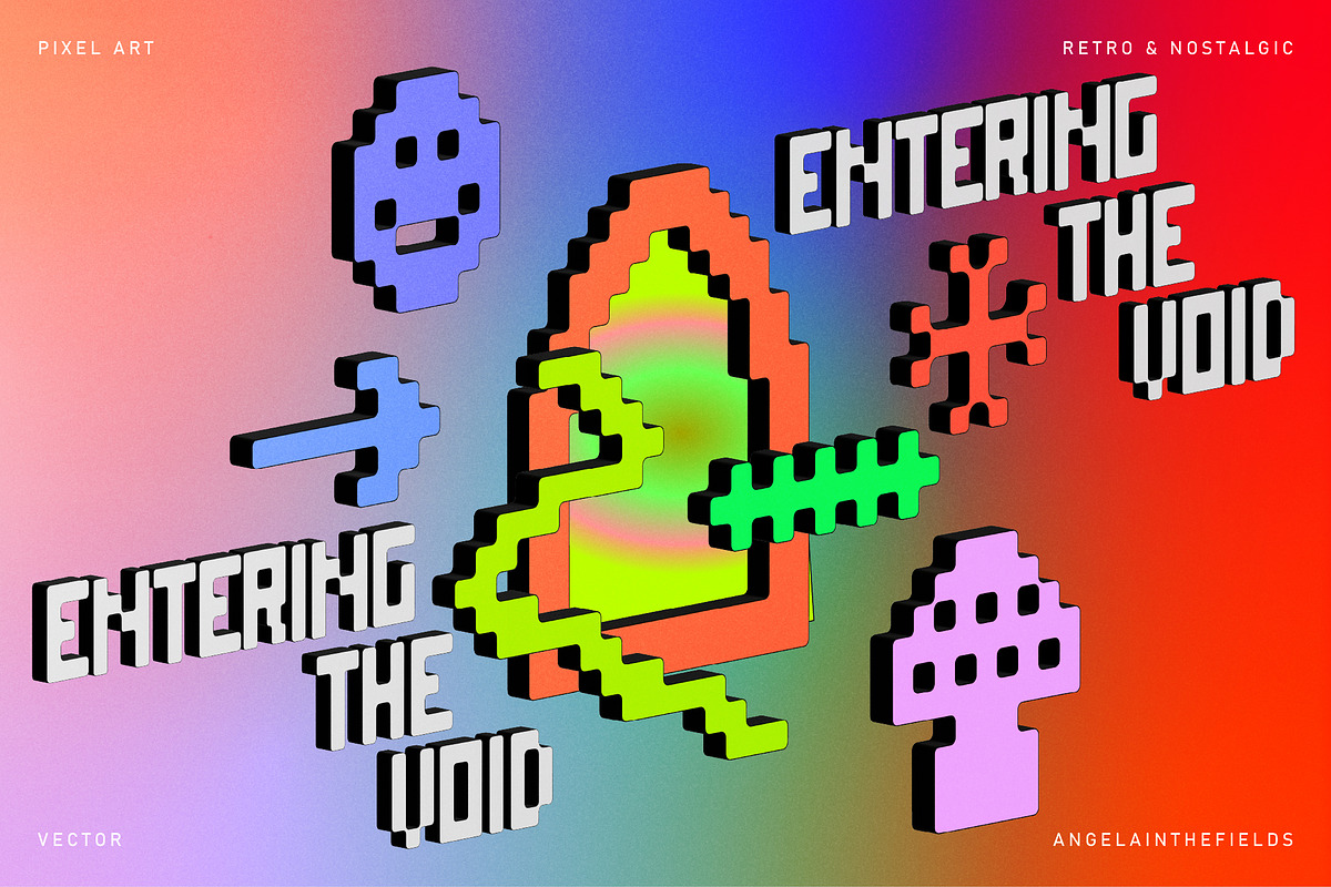 3D Pixel Love Vector Clipart, an Object Graphic by angelainthefields (Photo 6 of 10)