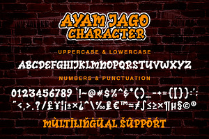 Ayam Jago Graffiti Font