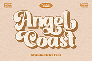 Angel Coast - Retro Modern Font, a Sans Serif Font by Pandeka Studio (Thumbnail 1 of 12)