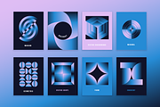 Gradient vector shapes, a Background Graphic by venimo (Thumbnail 4 of 7)