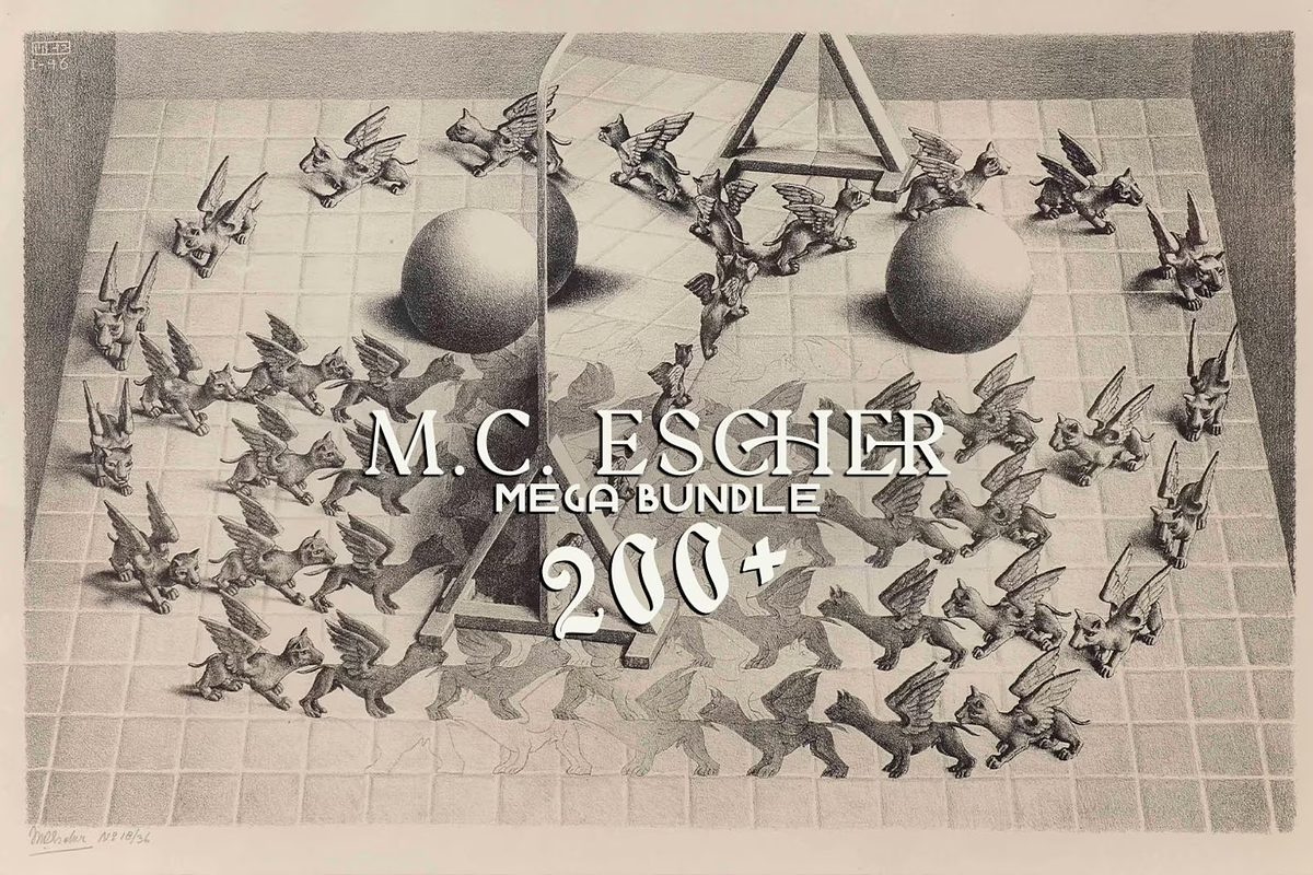 Maurits Cornelis Escher Mega Bundle, a Person Illustration by Digital Museum (Photo 11 of 11)