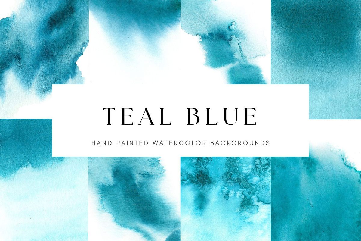 Teal Blue abstract backgrounds, a Texture Graphic by Kolorata Art (Photo 1 of 5)