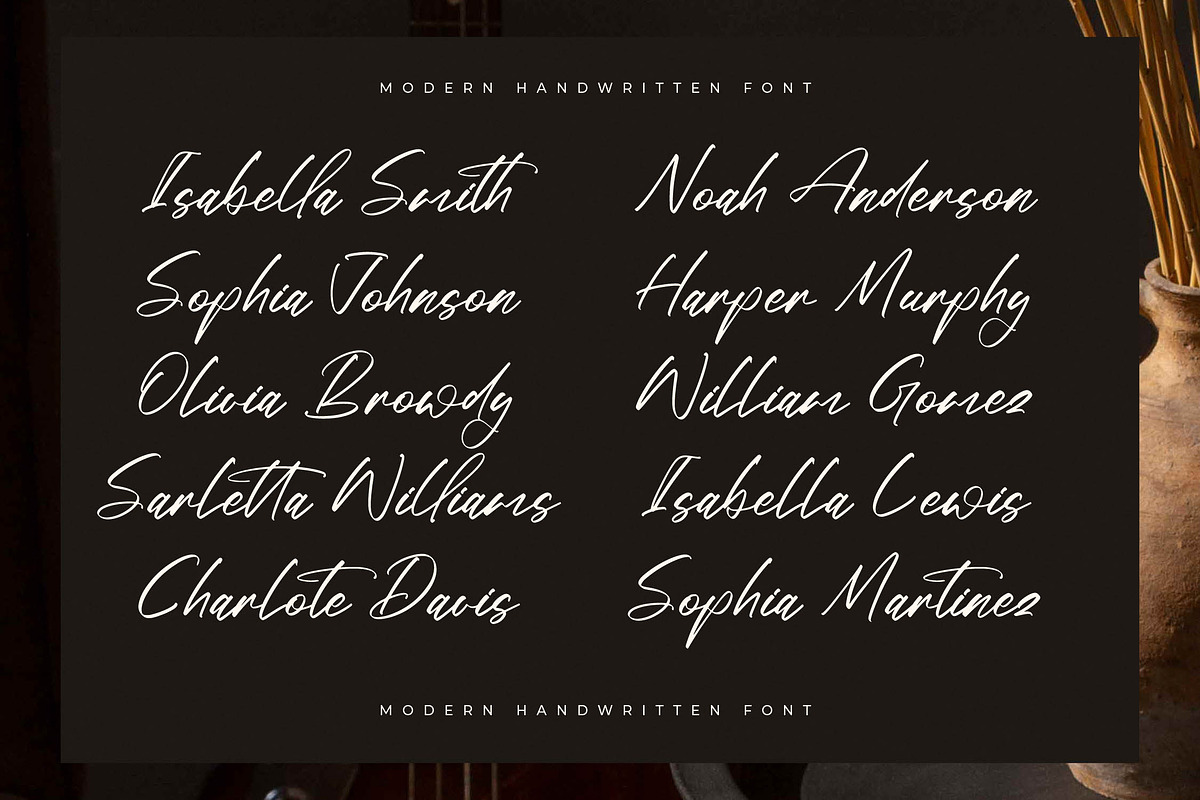Preston Smith Modern Handwritten, a Script Font by Letterena Studios Script (Photo 6 of 15)