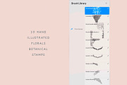 Florals Procreate Stamp Brushes, a Brushes & More by BohoCalligraphy (Thumbnail 2 of 5)