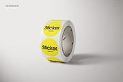 Round Roll Stickers Mockup Set, a Household Mockup by creatsy5 (Thumbnail 5 of 15)