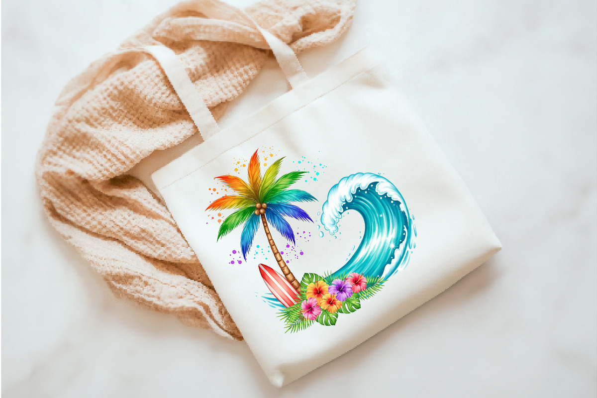 Beach Png Sublimation, an Illustration by Watercolor design (Photo 3 of 3)