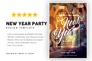 NEW YEAR PARTY, a Flyer Template by What a Story (Thumbnail 1 of 2)