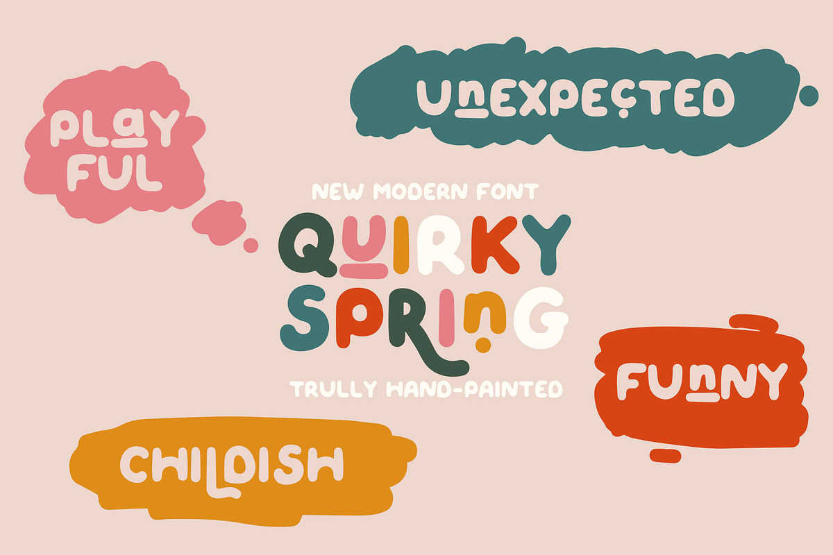 QUIRKY SPRING Playful Font Family, a Script Font by Anna Zakharchenko (Photo 19 of 21)
