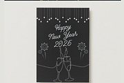 Elegant New Year Card Collection, a Card Template by WynterLife Studio (Thumbnail 4 of 6)
