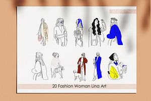 Women Fashion Art. Fashion Vector