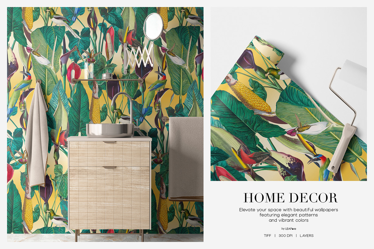 Exotic Tropical Patterns & Motifs, a Pattern Graphic by LEAFure (Photo 5 of 13)