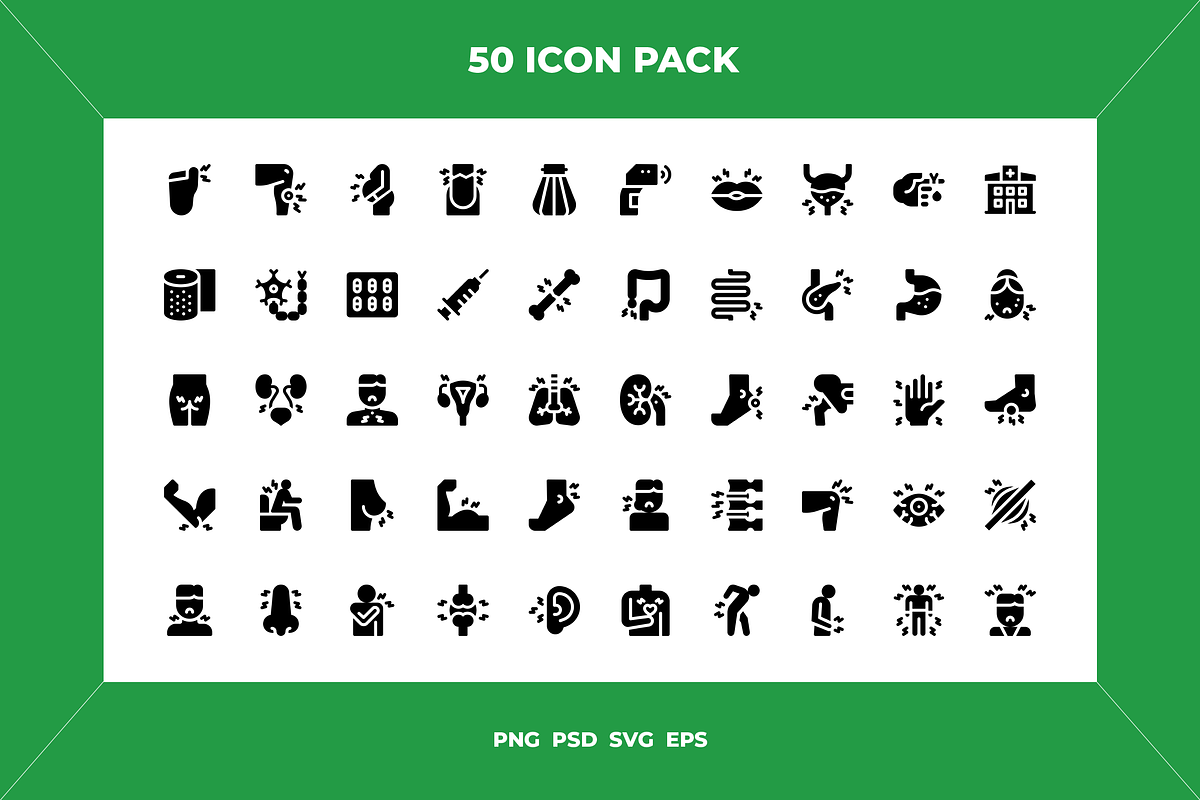 Body ache icons, an Outline Icon by Wencory (Photo 1 of 2)