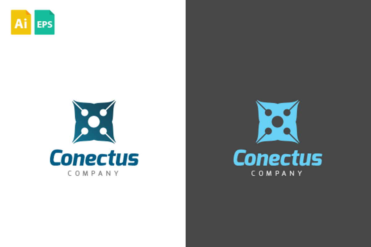 Conectus Logo, a Branding & Logo Template by Schneider Design Store