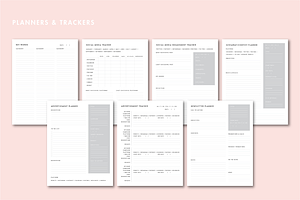 Content Creators Planners & Trackers