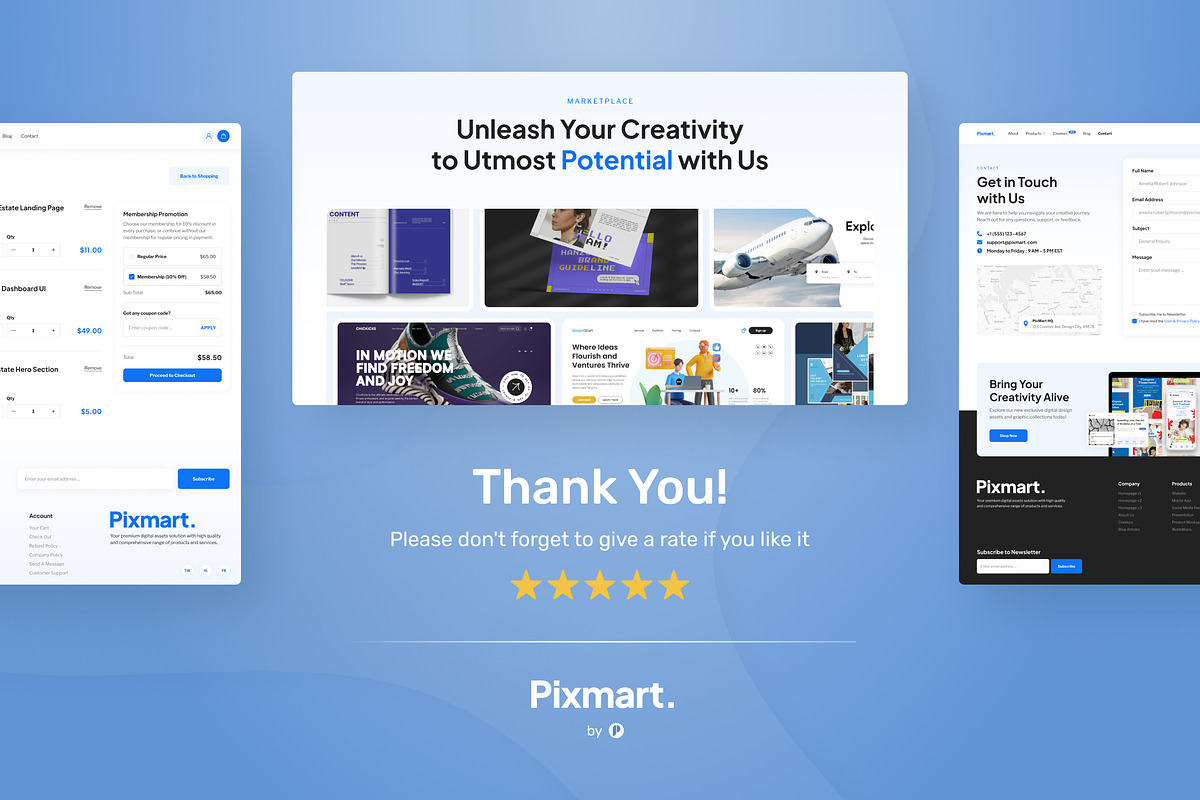 Digital Products E-Commerce Website, an UI Kit Template by peterdraw (Photo 9 of 9)