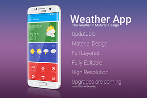 Material Design Weather App