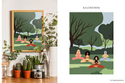 Diverse People in Park Illustration, a Person Illustration by LyubovZaytseva (Thumbnail 3 of 8)