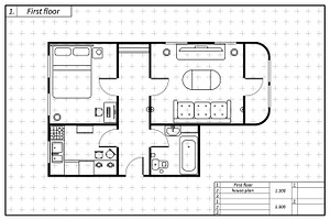 Black architecture plan of house, a Background Graphic by BestPics