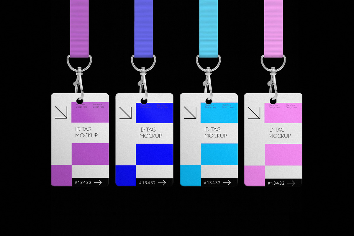 ID Tags Mockup, an Advertising Mockup by wavebreak