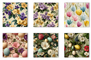 Pastel Easter Watercolor Seamless, a Pattern Graphic by CreationArt (Thumbnail 3 of 7)