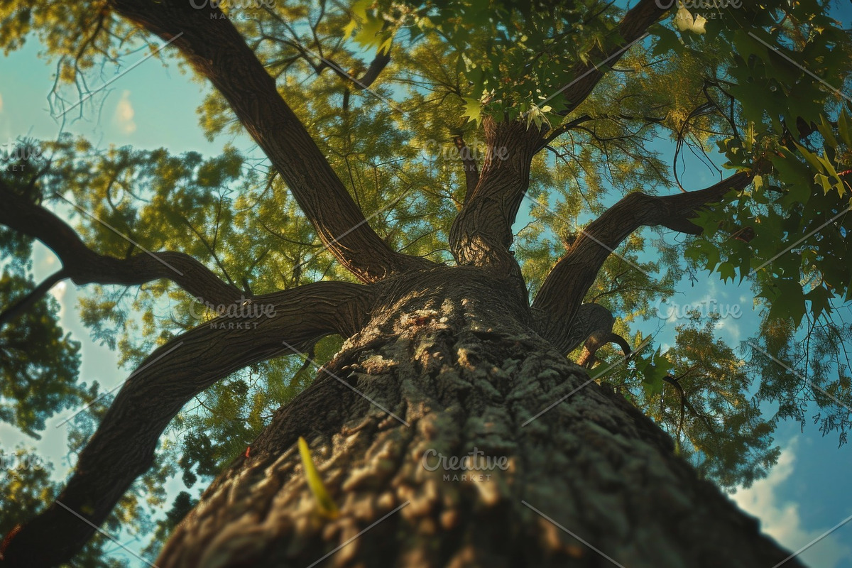 98 Trees view from below, a Nature Photo by Handmadefont (Photo 52 of 98)