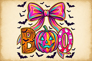Halloween Boo PNG Coquette Pumpkin, a Work Illustration by Sublimation Artist (Thumbnail 1 of 9)
