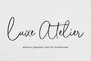 Luxe Atelier // Modern Script Font, a Handwritten Font by PeachCreme (Thumbnail 1 of 12)