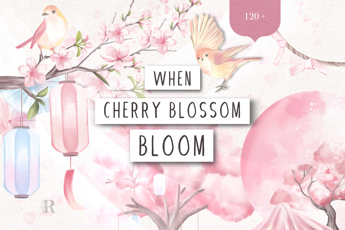 When Cherry Blossom Blooms, a Seasonal Illustration by Rachel Art Studio (Photo 1 of 10)