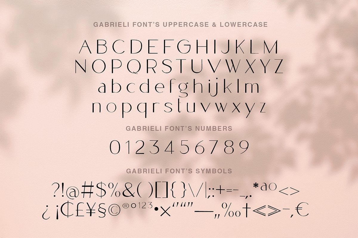 Gabrieli - Fancy Modern Sans Display, a Sans Serif Font by Cloverons (Photo 14 of 14)