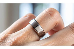 Sleek smart ring on finger, a Technology Photo by Igor Tichonow