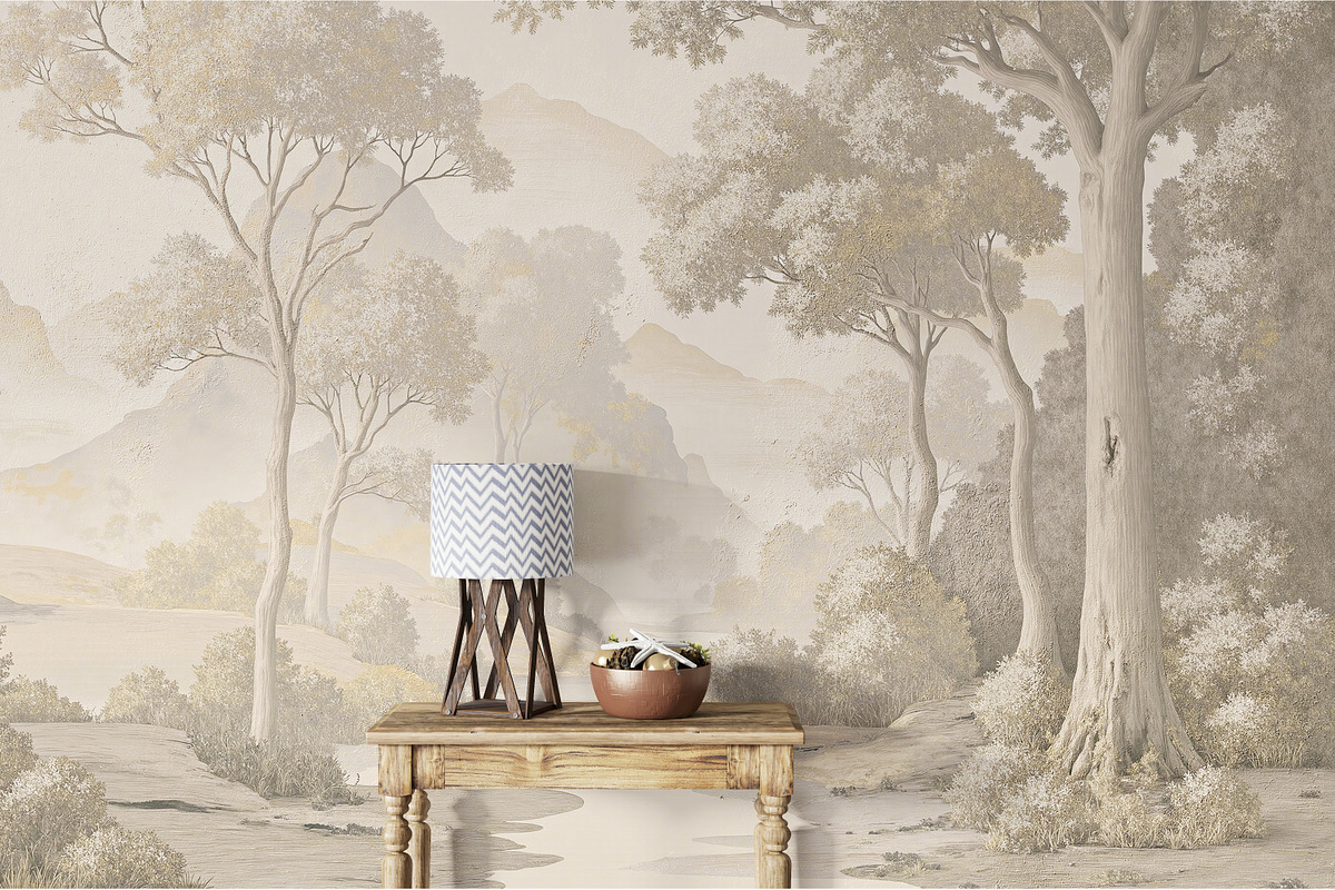 Abstract Forest Art Wallpaper Set, an Illustration by fei long (Photo 2 of 10)