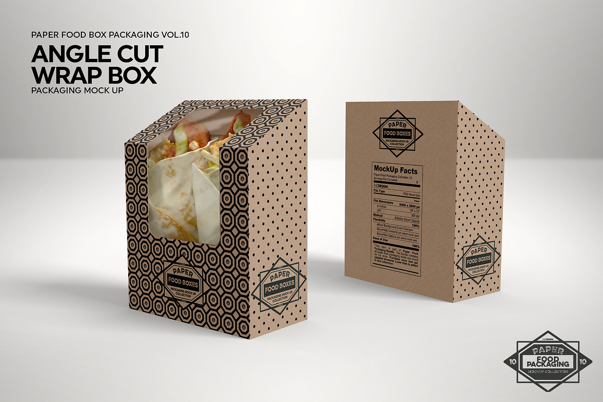 VOL.10 Food Box Packaging Mockups, a Product Mockup by INCDesign (Photo 17 of 22)